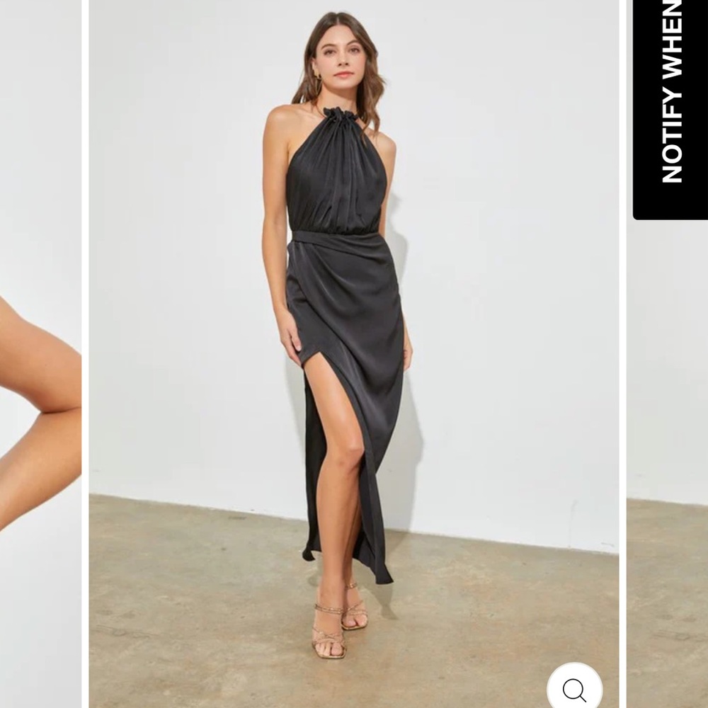 Black Satin Dress